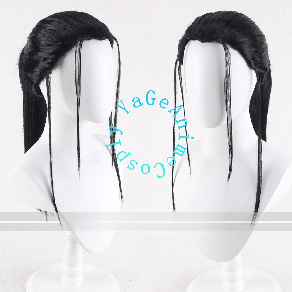 Lifestyle Of Japanese - 不死身の王王野の日常 コスプレウィッグ ブラックポニーテールスタイル キャラクターヘアアクセサリー