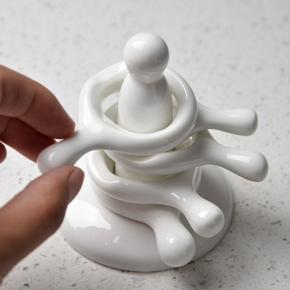 6個セット セラミック箸置き キッチン用品 スプーン置き付き - Chopstick Rest Ceramic のレビューと価格