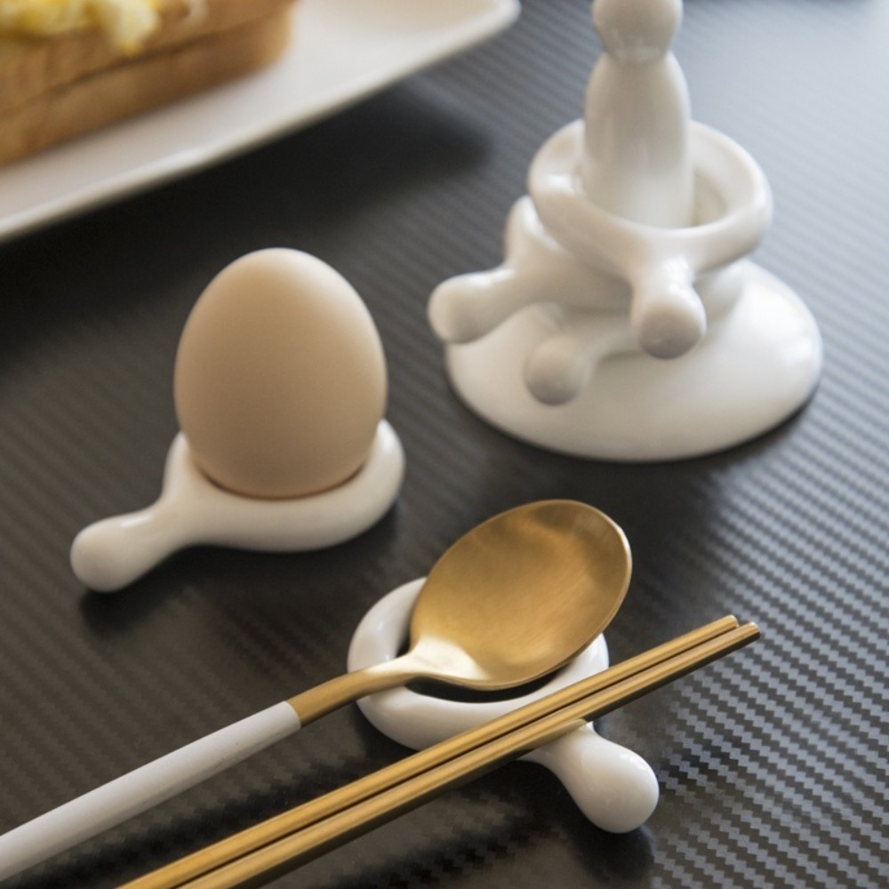 6個セット セラミック箸置き キッチン用品 スプーン置き付き - Chopstick Rest Ceramic のレビューと価格