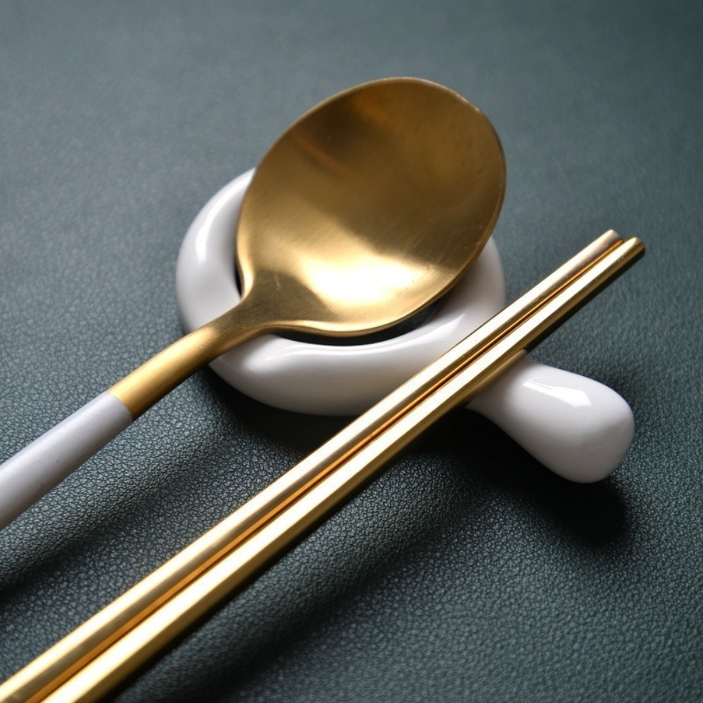 6個セット セラミック箸置き キッチン用品 スプーン置き付き - Chopstick Rest Ceramic のレビューと価格