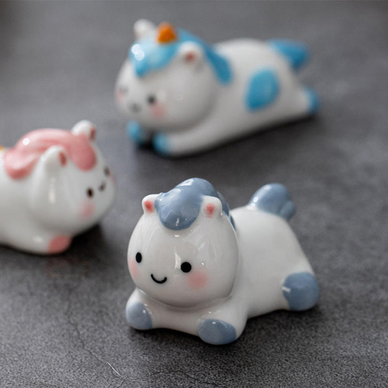 1 個のかわいいセラミック馬箸置きラック & ホルダースプー - Chopstick Rest Ceramic のレビューと価格