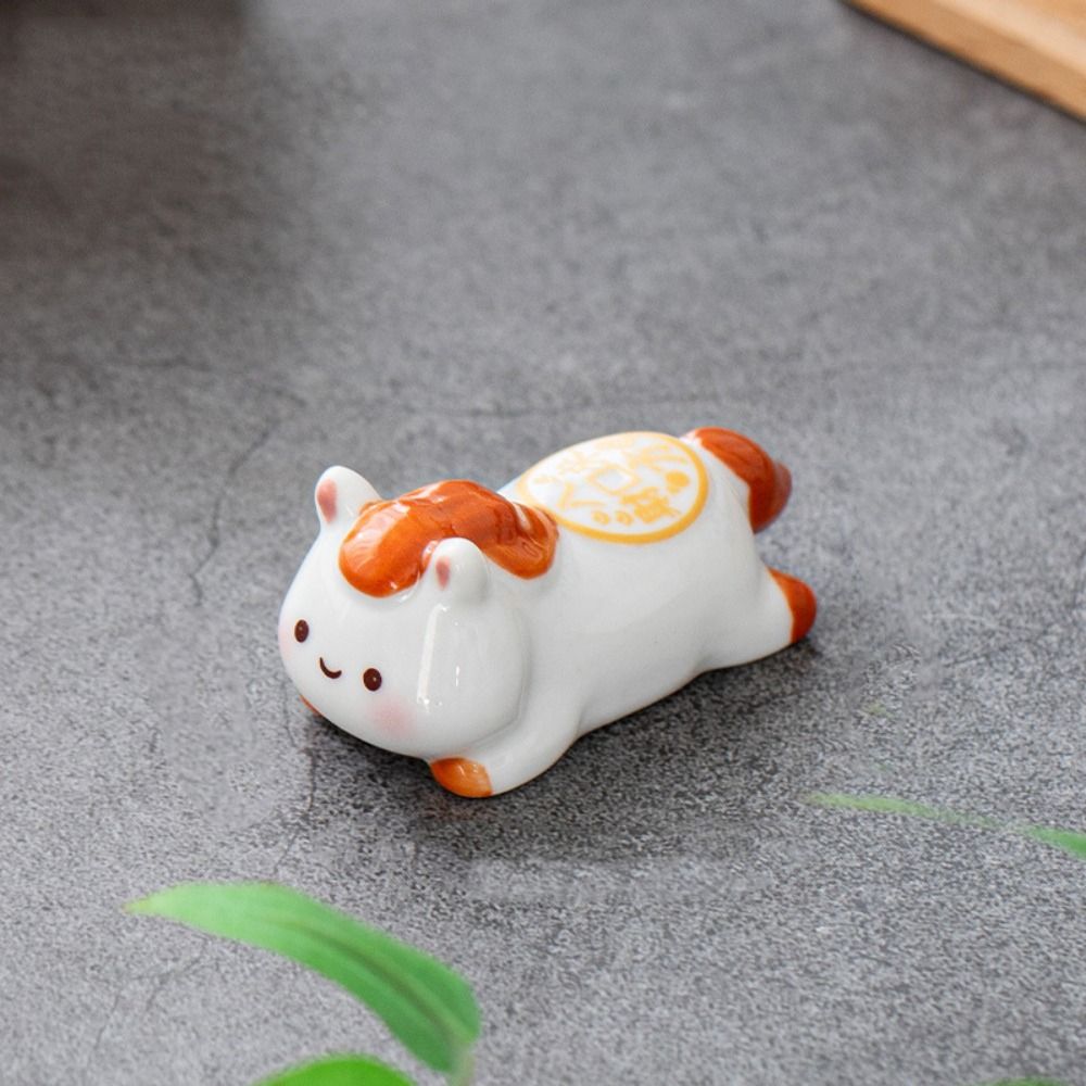 装飾品セラミック馬箸置き漫画テーブル装飾スプーンラックホルダ - Chopstick Rest Ceramic のレビューと価格