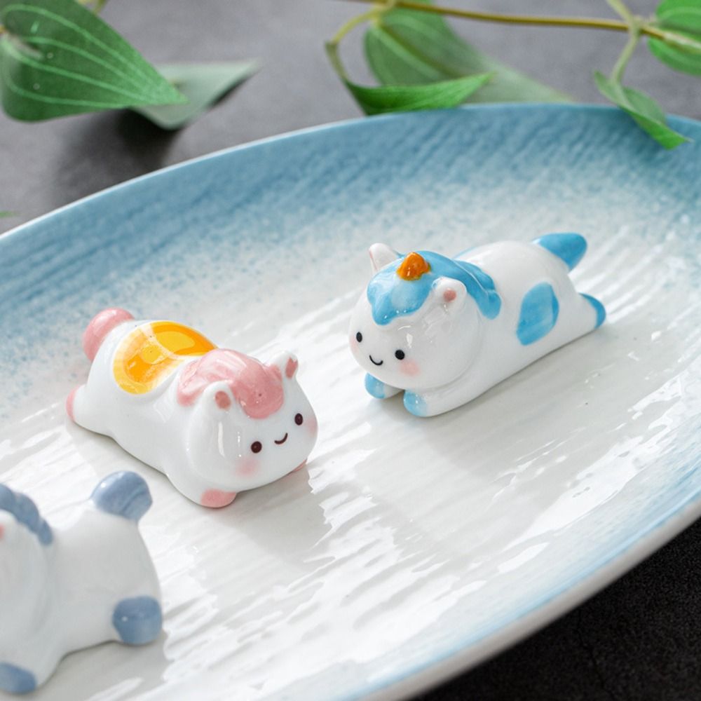 装飾品セラミック馬箸置き漫画テーブル装飾スプーンラックホルダ - Chopstick Rest Ceramic のレビューと価格