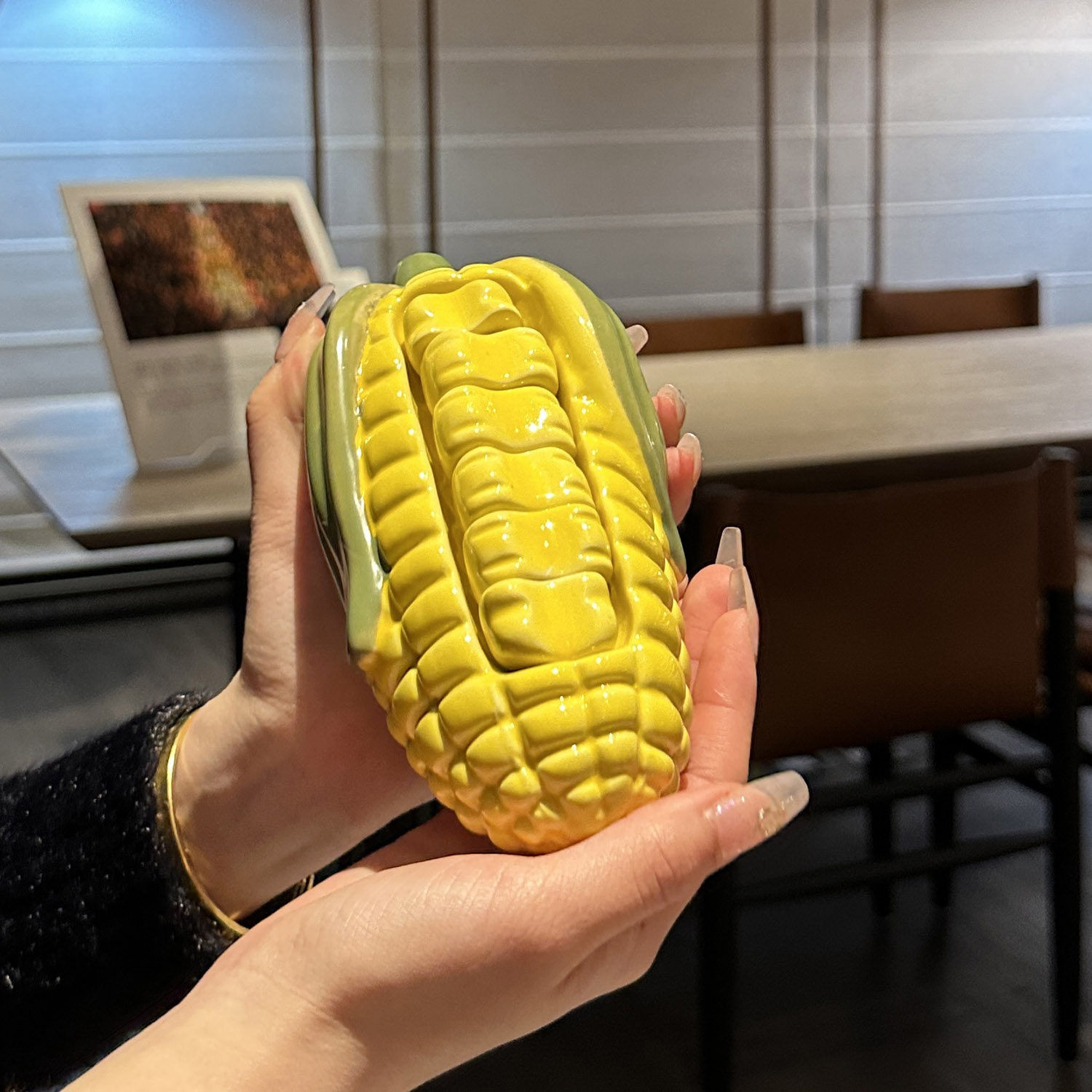 かわいいトウモロコシ型の陶器製箸置きセット、創造的な家の装飾 - Chopstick Rest Ceramic のレビューと価格