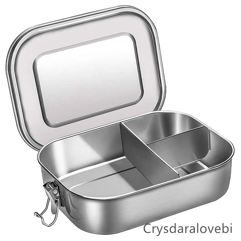 子供用ステンレス製弁当箱,子供用弁当弁当箱,3コンパートメン - Bento Box Two Tier のレビューと価格