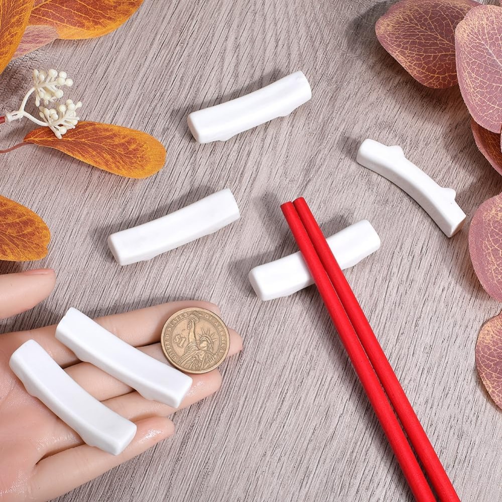 12 個の箸置き白日本磁器箸ホルダーセラミック中華ディナース - Chopstick Rest Ceramic のレビューと価格