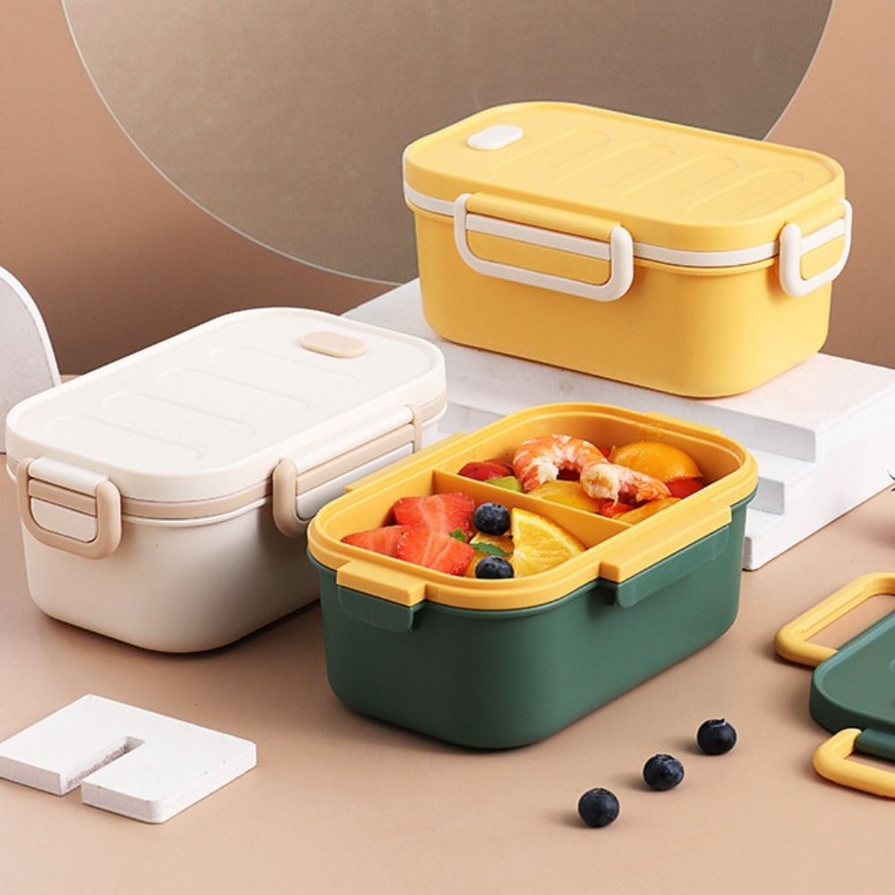 二層式二段弁当箱、電子レンジ対応、エコフレンドリー、仕切り付 - Bento Box Two Tier のレビューと価格